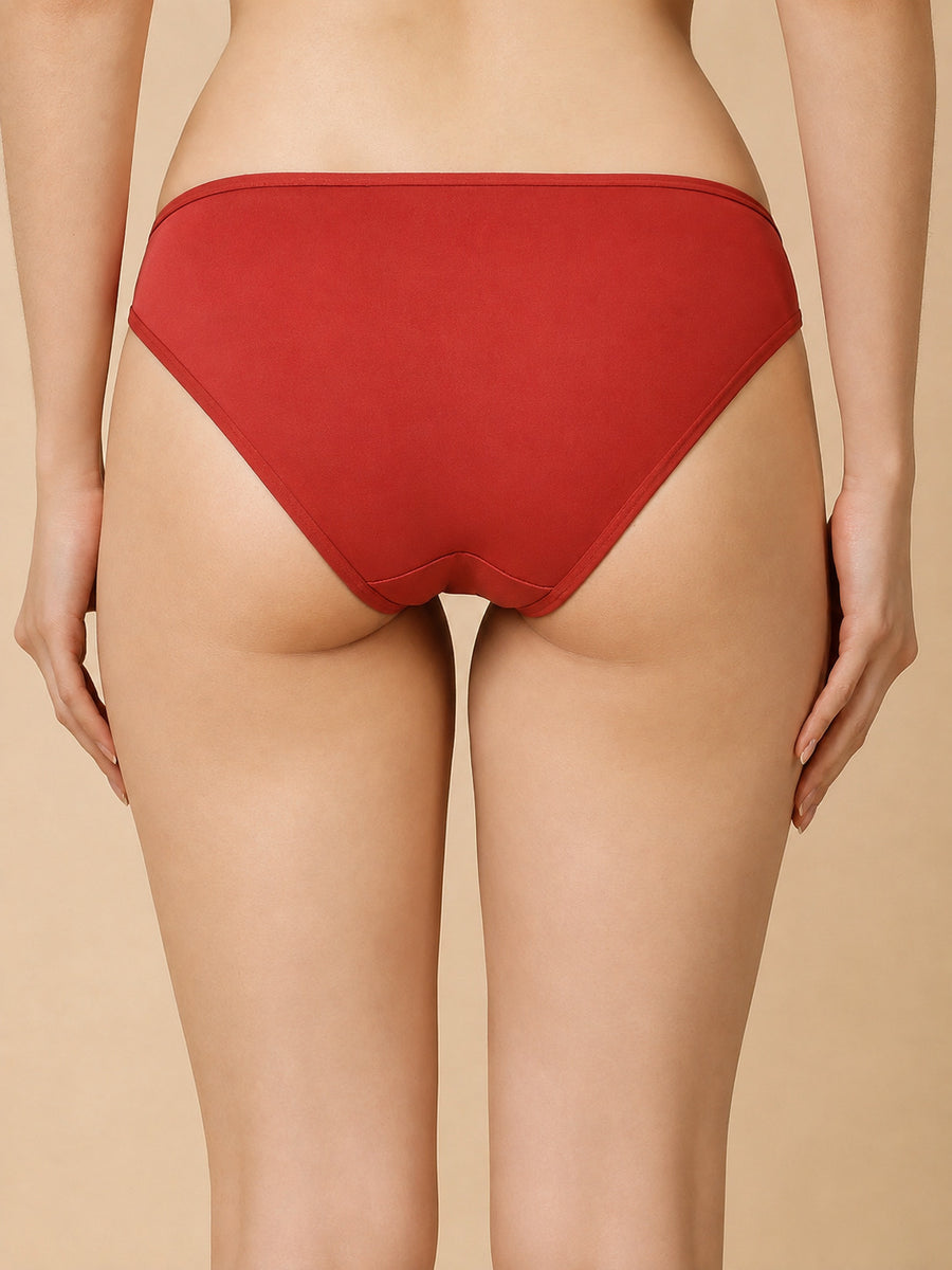 Women’s Comfortable Cotton Mid-Rise High-Coverage Briefs