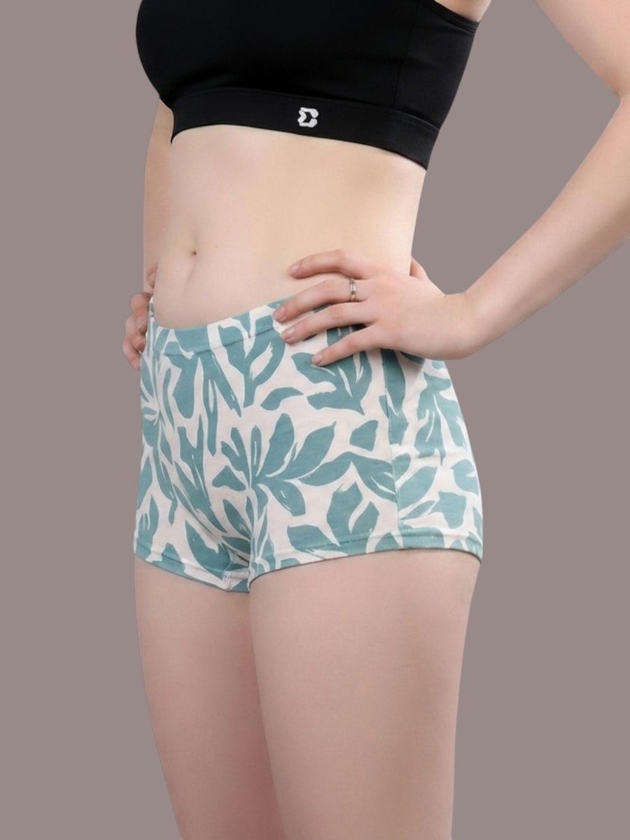 Women’s Super Combed Cotton High-Coverage Mid-Rise Boyshort Briefs