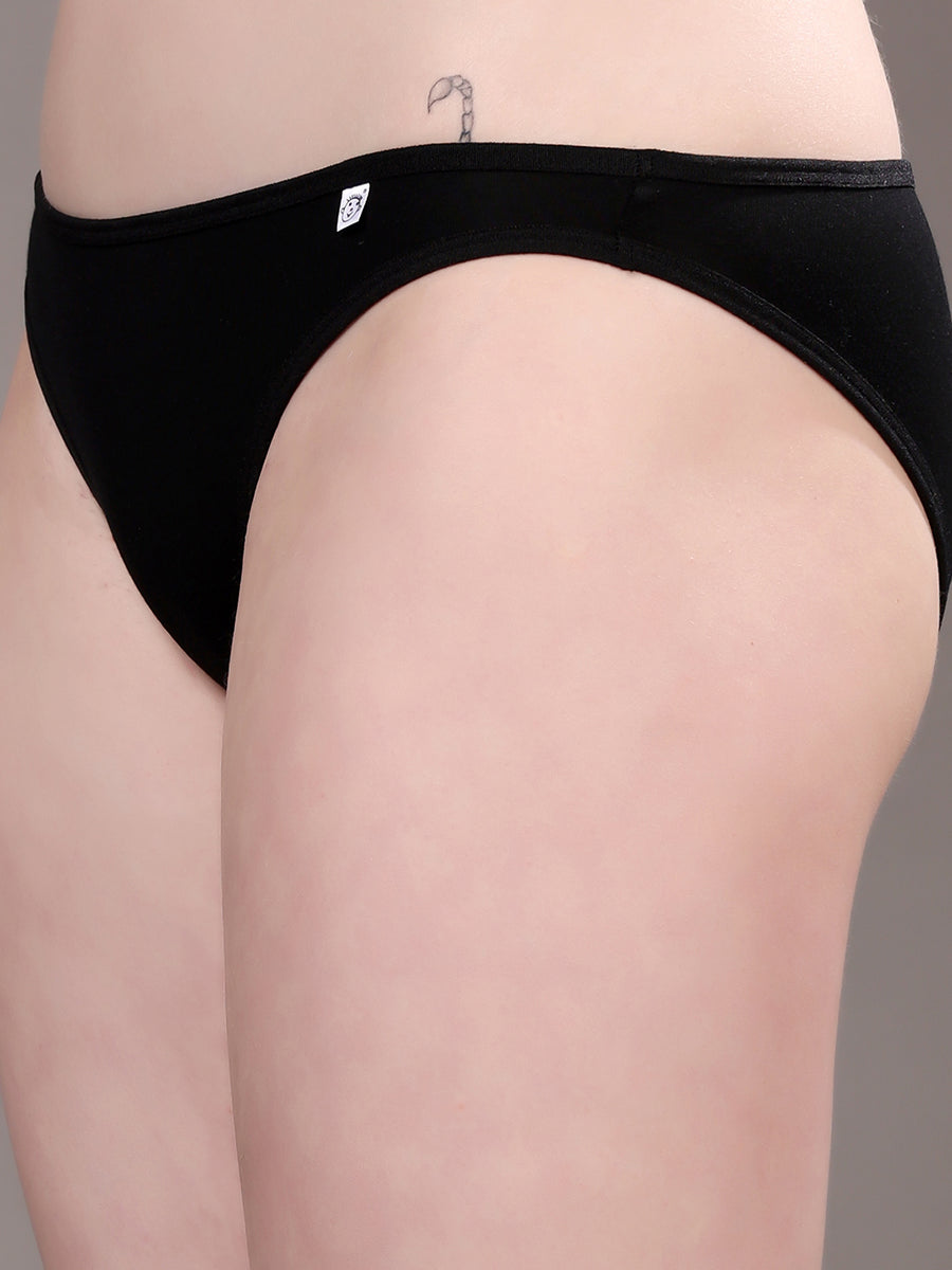 Women’s Comfortable Cotton Mid-Rise High-Coverage Briefs