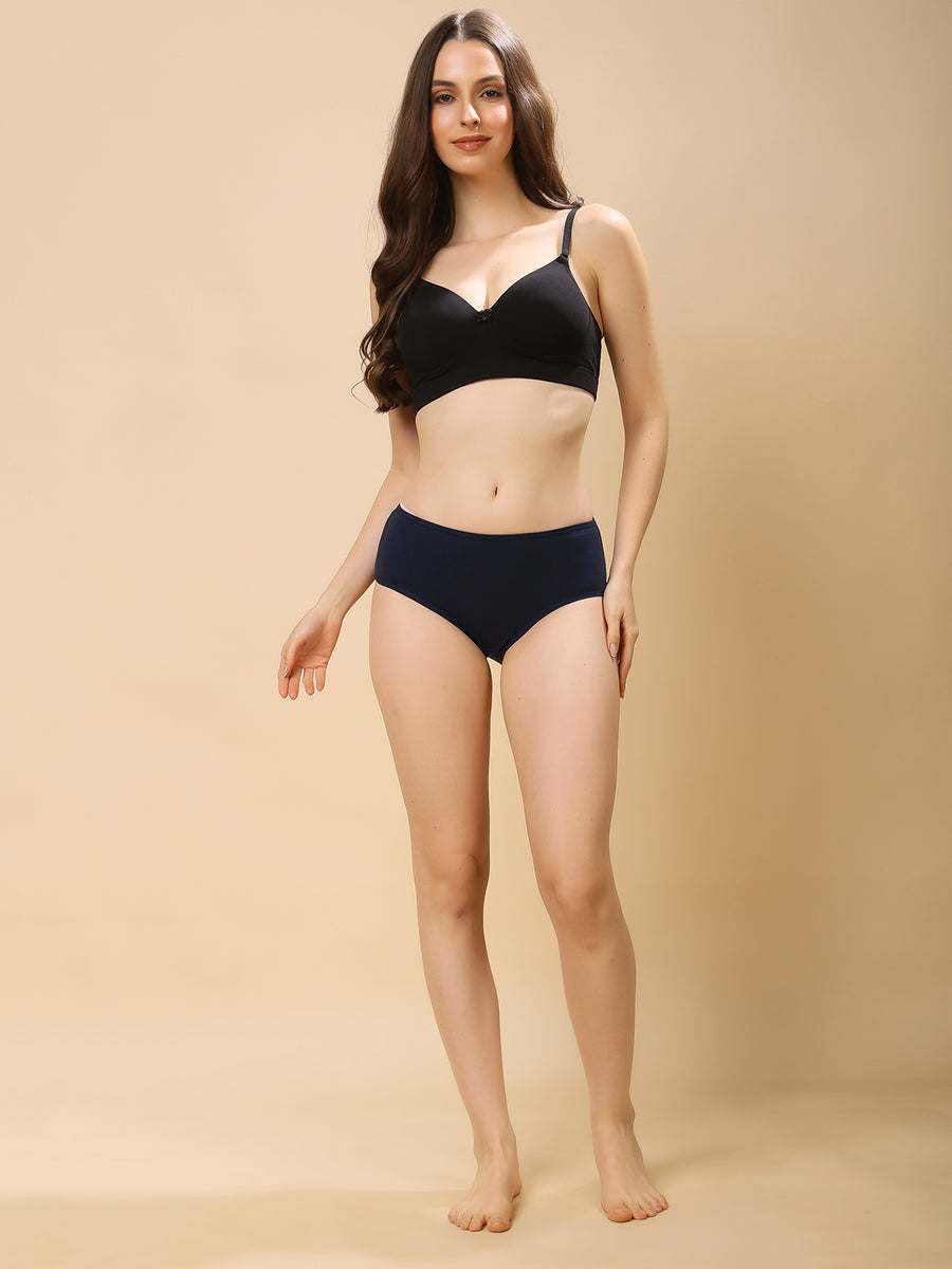 Women’s Super Combed Cotton High-Coverage Mid-Rise Brief Panty