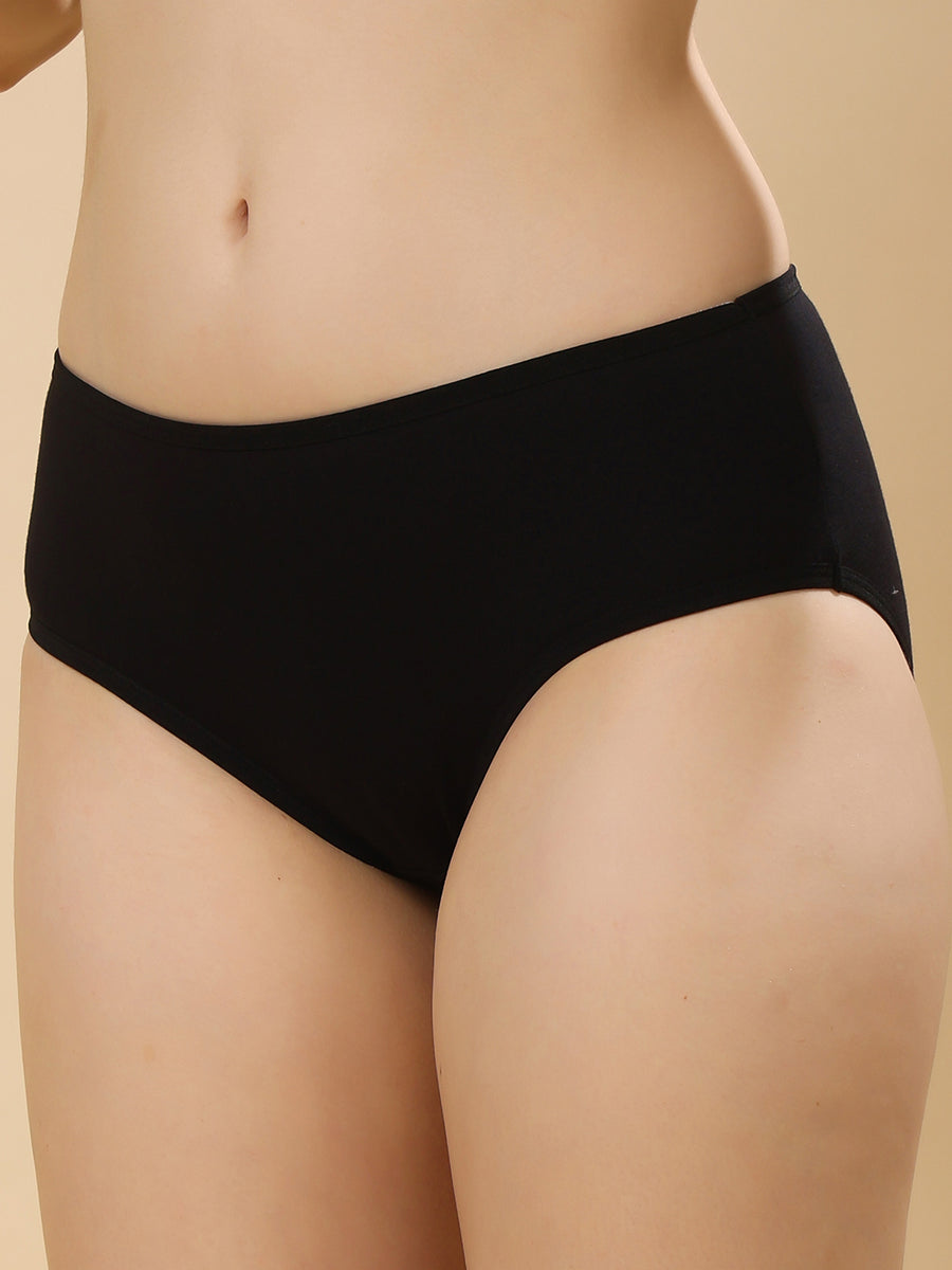 Women’s Super Combed Cotton High-Coverage Mid-Rise Brief Panty