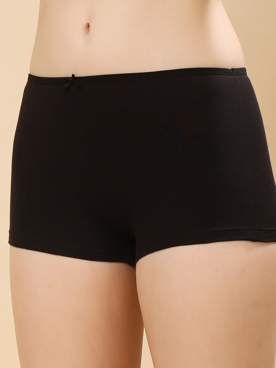 High Coverage Super Combed Cotton Boyshorts With StayFresh Treatment