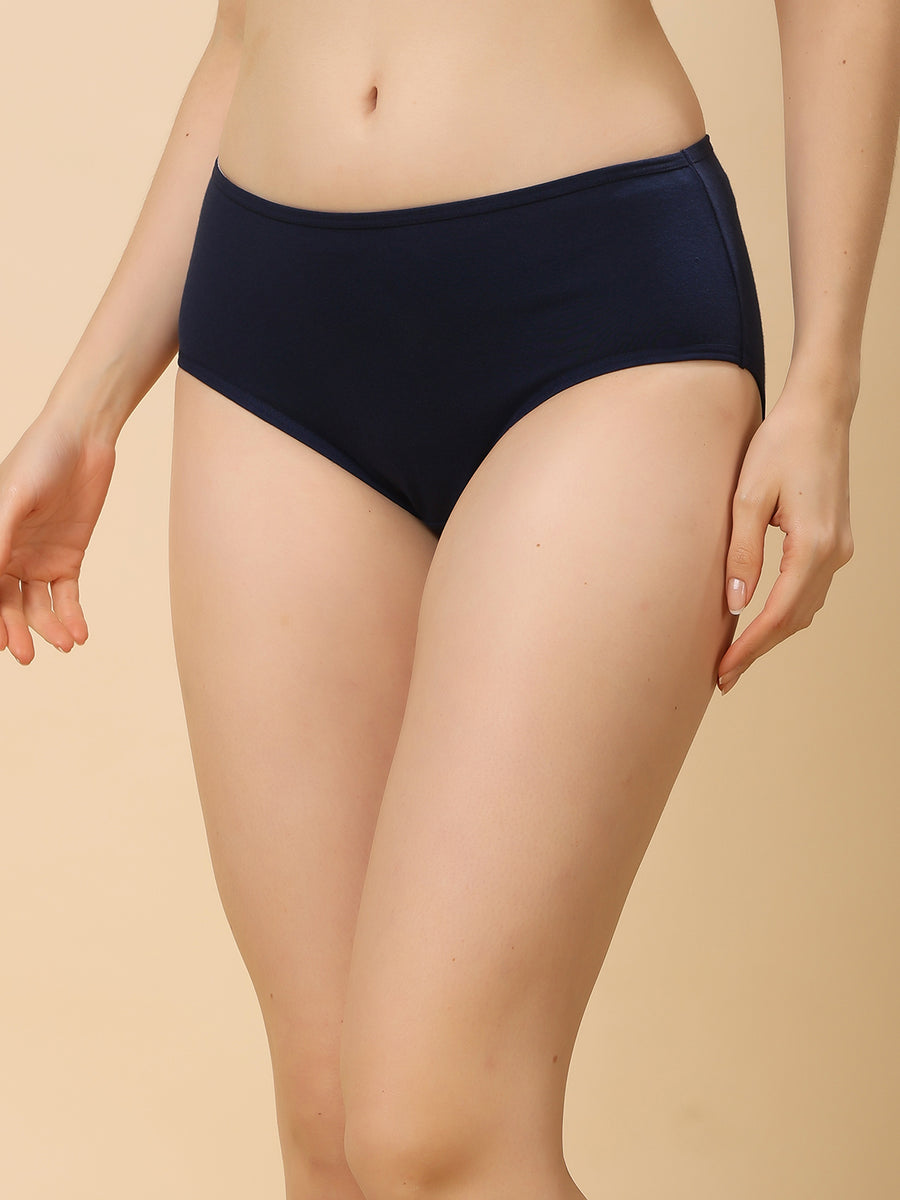 Women’s Super Combed Cotton High-Coverage Mid-Rise Brief Panty
