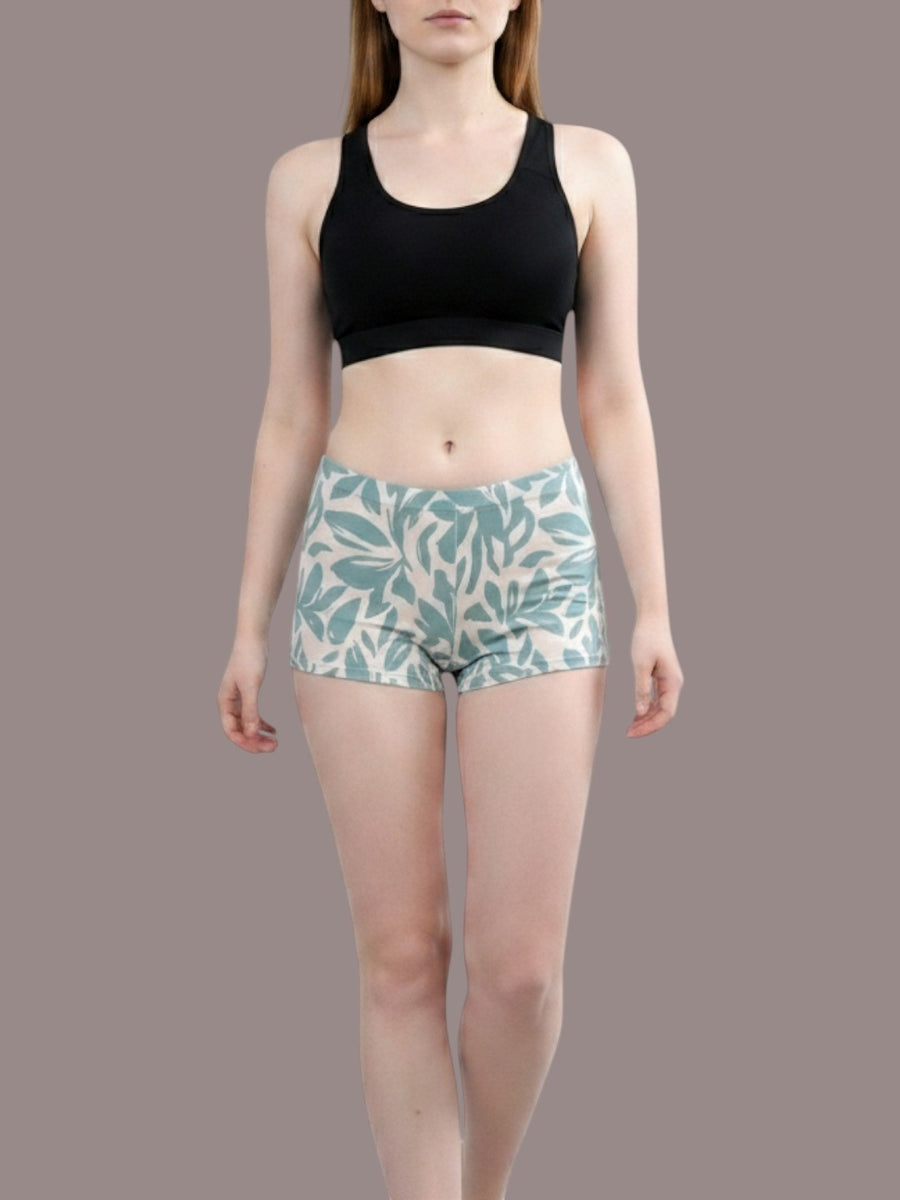 Women’s Super Combed Cotton High-Coverage Mid-Rise Boyshort Briefs