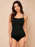 Women’s Cotton Lycra Spaghetti Strap Camisole Top | Solid Sleeveless Innerwear
