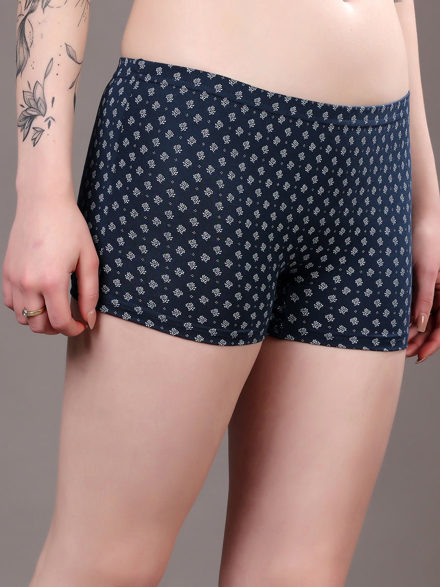 Women’s Super Combed Cotton High-Coverage Mid-Rise Boyshort Briefs