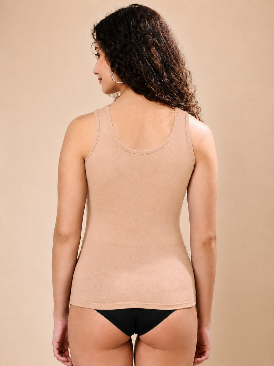 Women’s Viscose Rayon & Modal Blend Sleeveless Camisole Top | Round Neck Innerwear