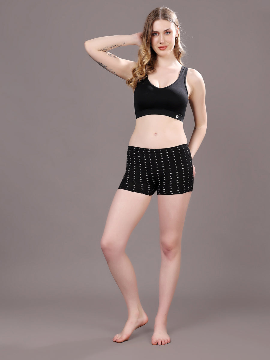 Women’s Super Combed Cotton High-Coverage Mid-Rise Boyshort Briefs