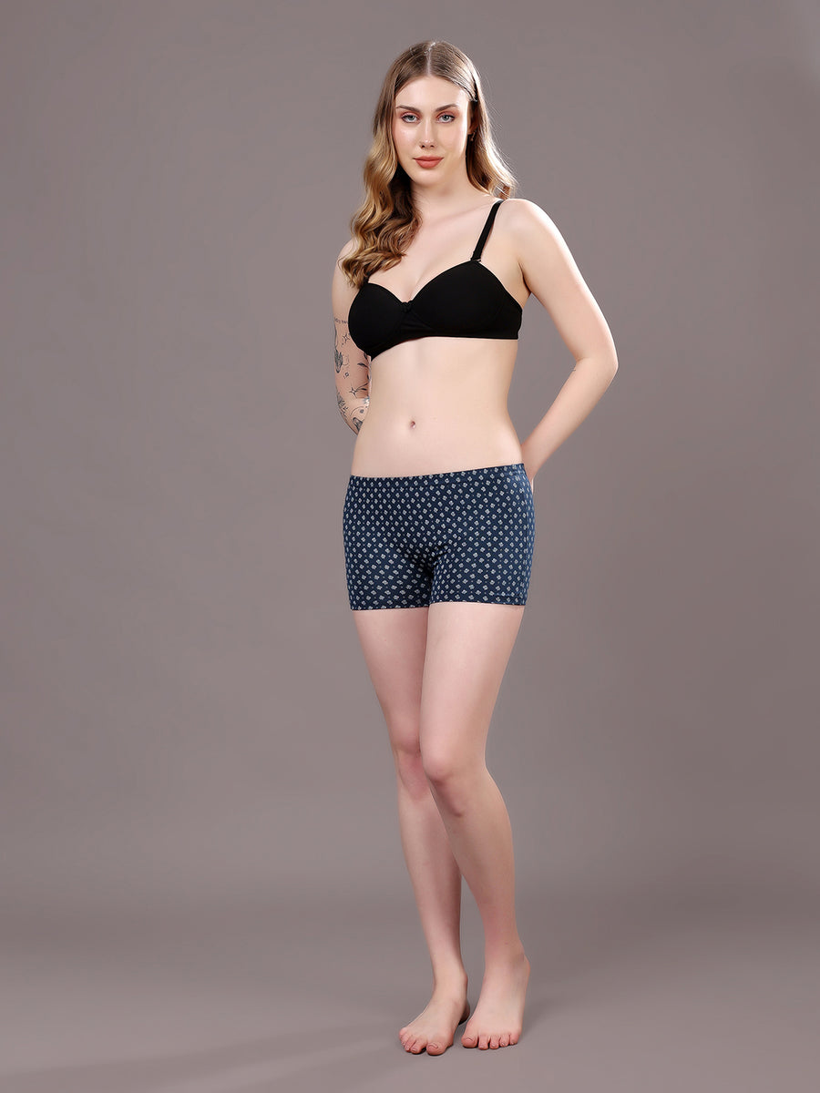 Women’s Super Combed Cotton High-Coverage Mid-Rise Boyshort Briefs
