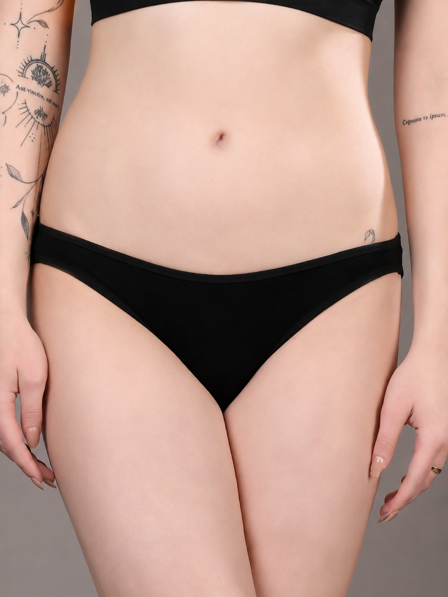 Women’s Comfortable Cotton Mid-Rise High-Coverage Briefs