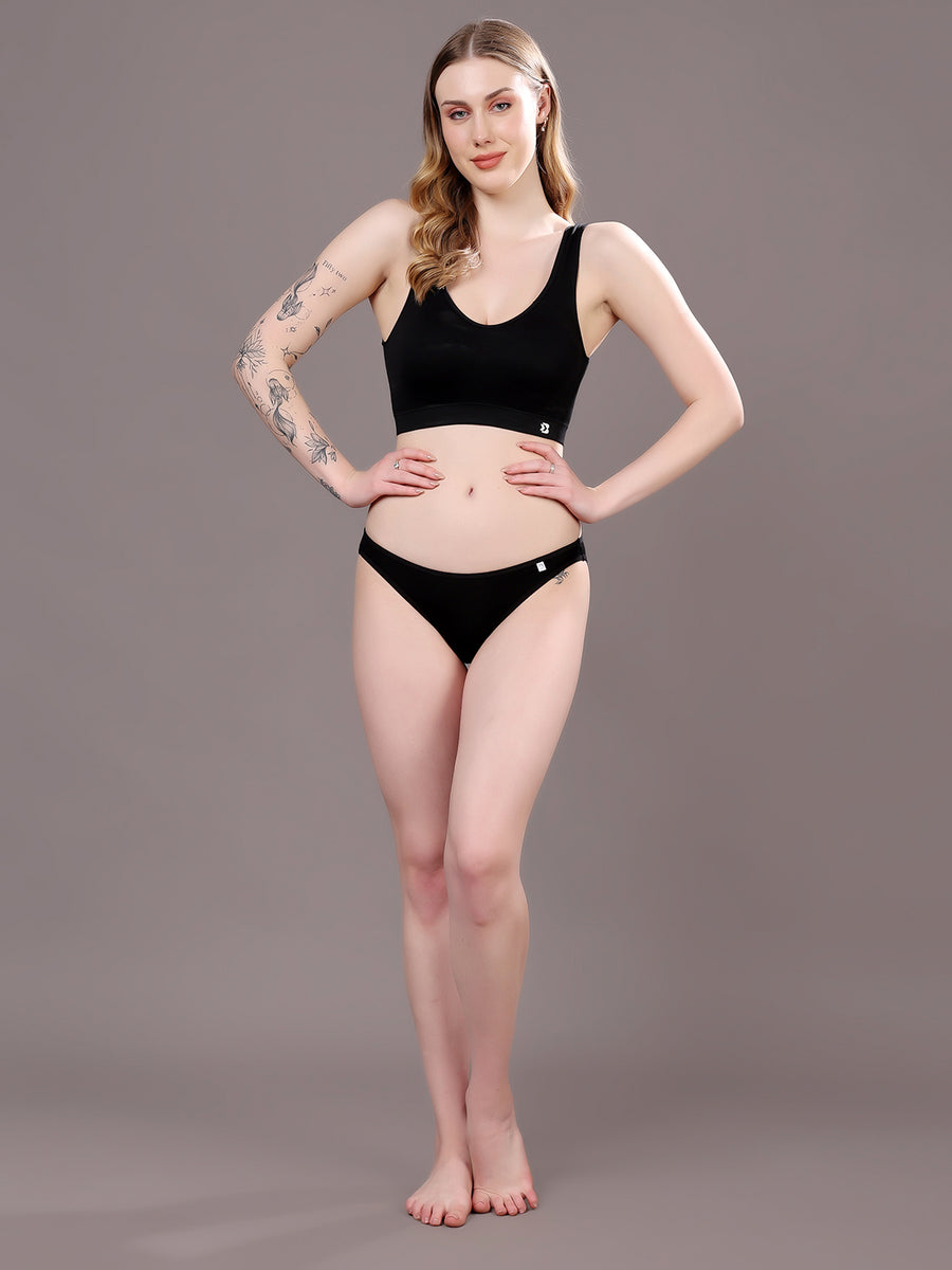 Women’s Comfortable Cotton Mid-Rise High-Coverage Briefs