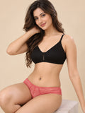 Women’s Floral Lace Microfiber Bikini Brief Panty